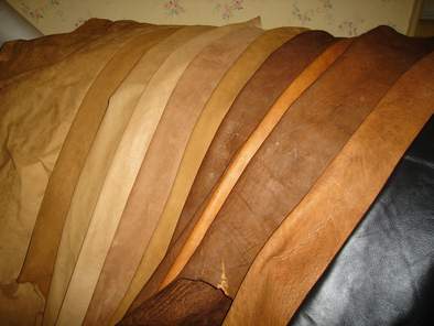 cuir de veau de differentes couleurs