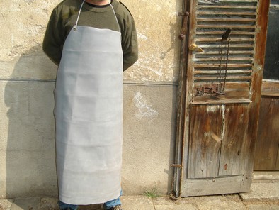 tablier cuir naturel